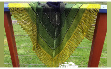 Transition Stashbuster Shawl Free Knitting Pattern