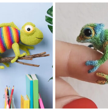 Chameleon Toy Knitting Patterns