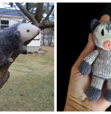 Opossum Animal Knitting Patterns