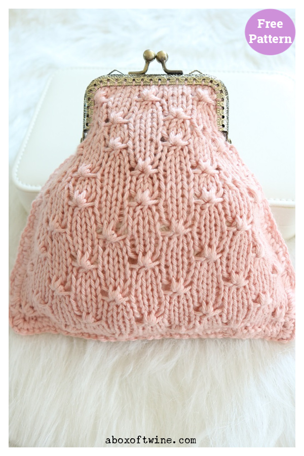 Pink Coin Purse Free Knitting Pattern