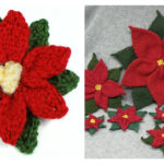 Poinsettia Flower Knitting Patterns