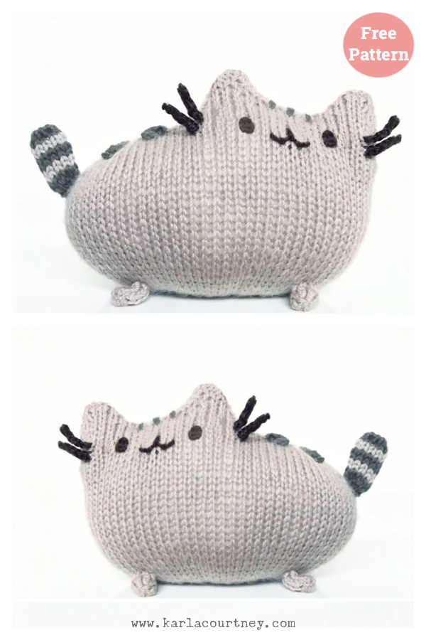 Pusheen Cat Toy Free Knitting Pattern