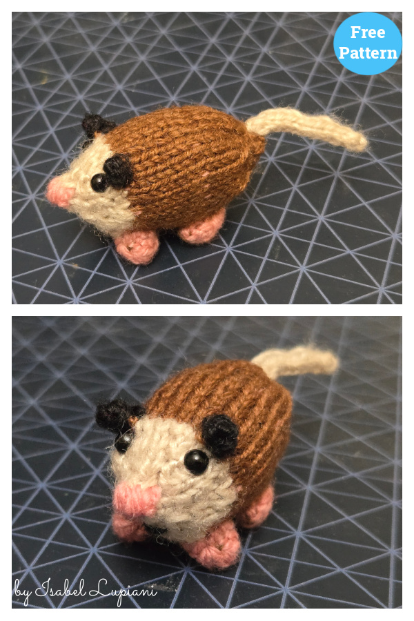 Seamless Opossum Free Knitting Pattern