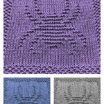 Spider Dishcloth or Afghan Square Free Knitting Pattern