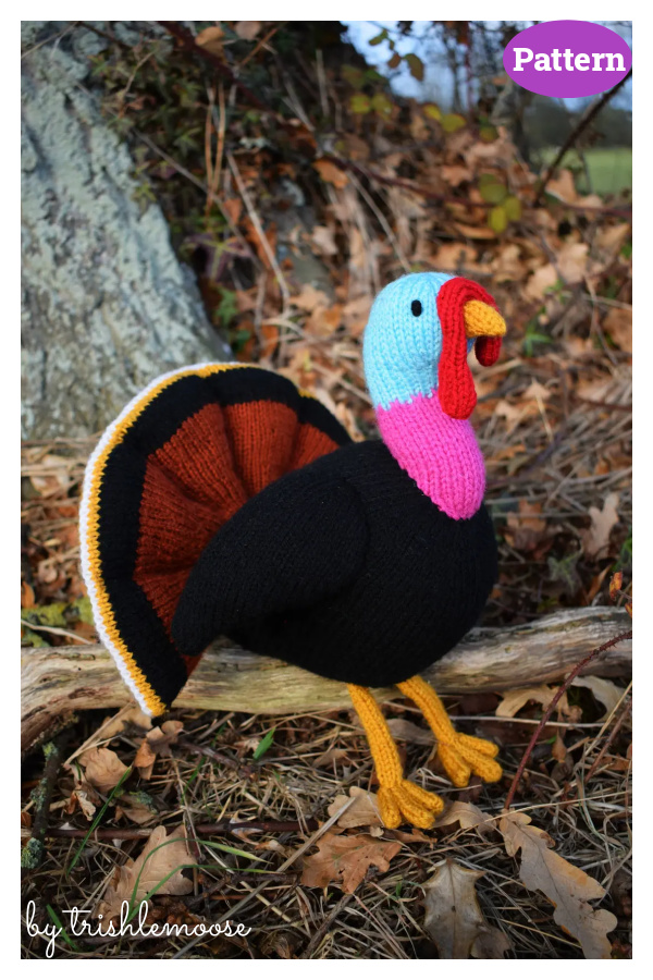 Thanksgiving Turkey Amigurumi Toy Knitting Pattern