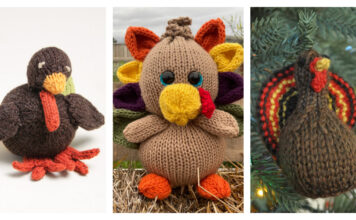 Thanksgiving Turkey Amigurumi Toy Knitting Patterns