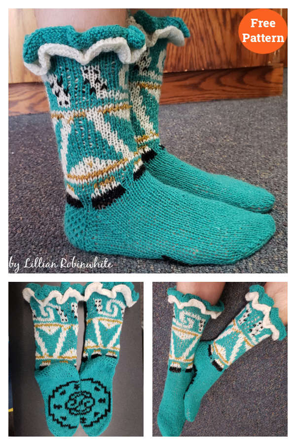 Witch's Sylph Socks Free Knitting Pattern