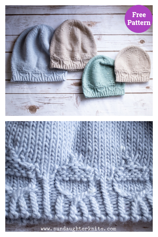 Acorn Street Beanie Free Knitting Pattern