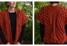 Bulky Cabled Vest Free Knitting Pattern