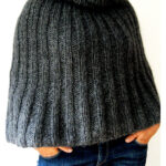 Fade to Grey Poncho Free Knitting Pattern