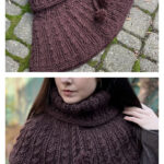 Kapelette Turtleneck Capelet Free Knitting Pattern