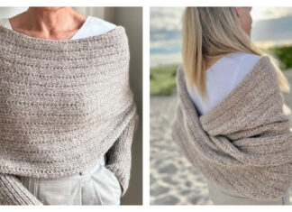 Meadow Sunset Wrap Free Knitting Pattern