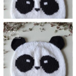 Panda Beanie Free Knitting Pattern