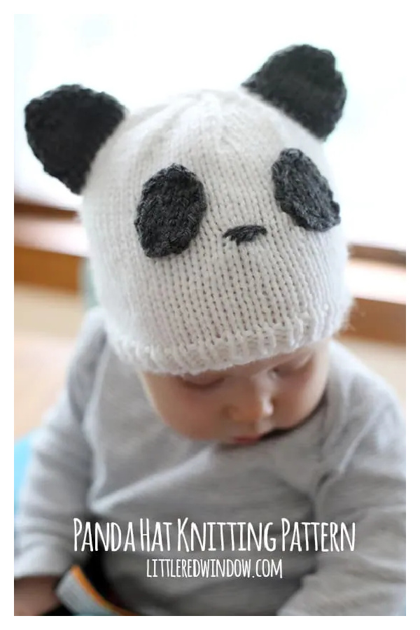 Panda Hat Knitting Pattern