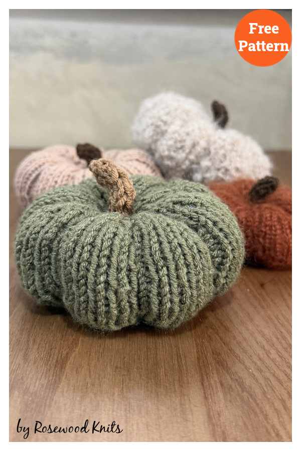 Rosewood Pumpkin Free Knitting Pattern