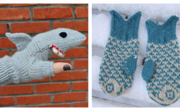 Sea Creatures Mittens Knitting Patterns