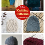 Textured Chevron Hat Knitting Patterns