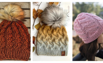 10+ Faux Cable Hat Knitting Patterns