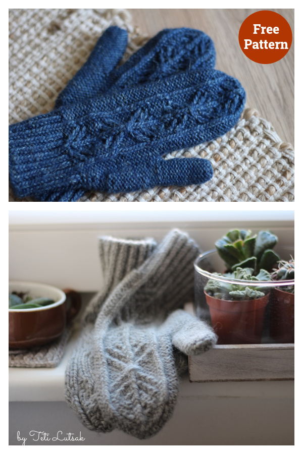 Anaphase Mittens Free Knitting Pattern