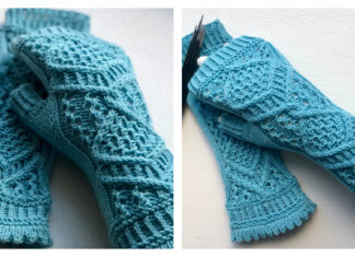 Fancy Fingerless Gloves Free Knitting Pattern