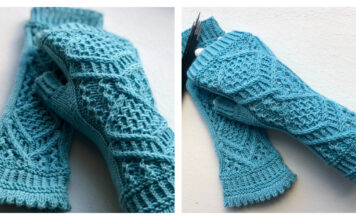 Fancy Fingerless Gloves Free Knitting Pattern