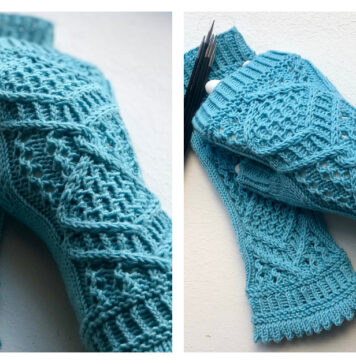 Fancy Fingerless Gloves Free Knitting Pattern