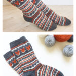 Fox Isle Socks Free Knitting Pattern