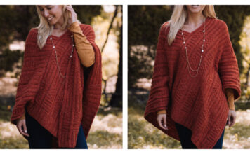 Harvest Poncho Free Knitting Pattern