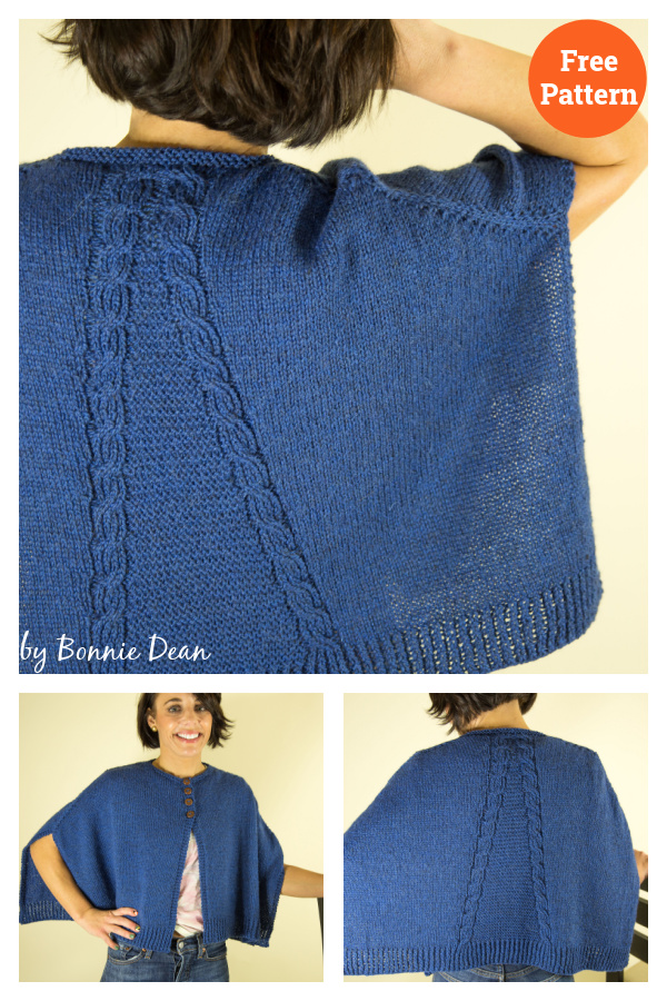 Leotie Poncho Free Knitting Pattern