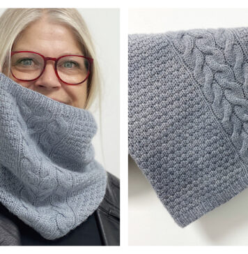 Rocky Cliffs Cowl Free Knitting Pattern