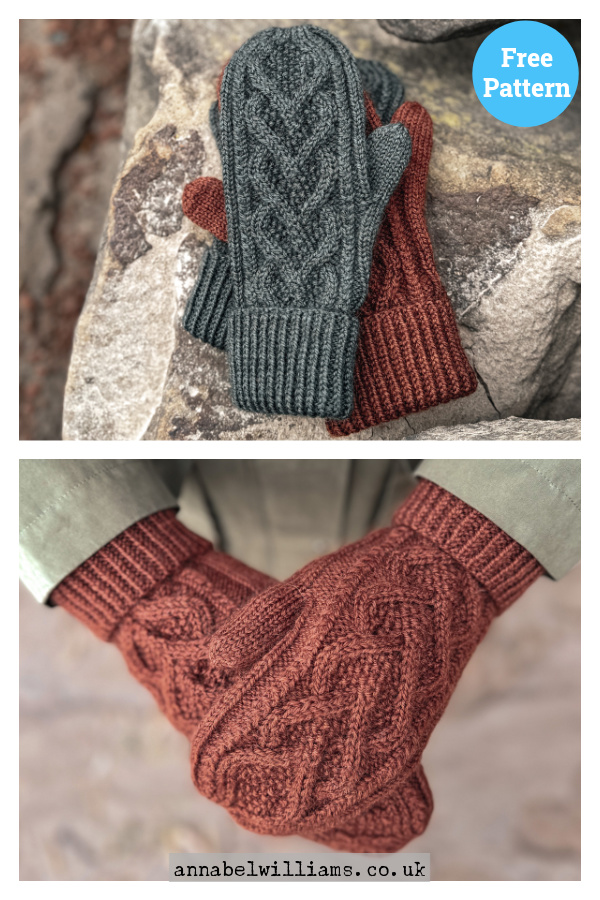 Severnside Mitts Free Knitting Pattern