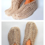 Slipper Socks Knitting Pattern