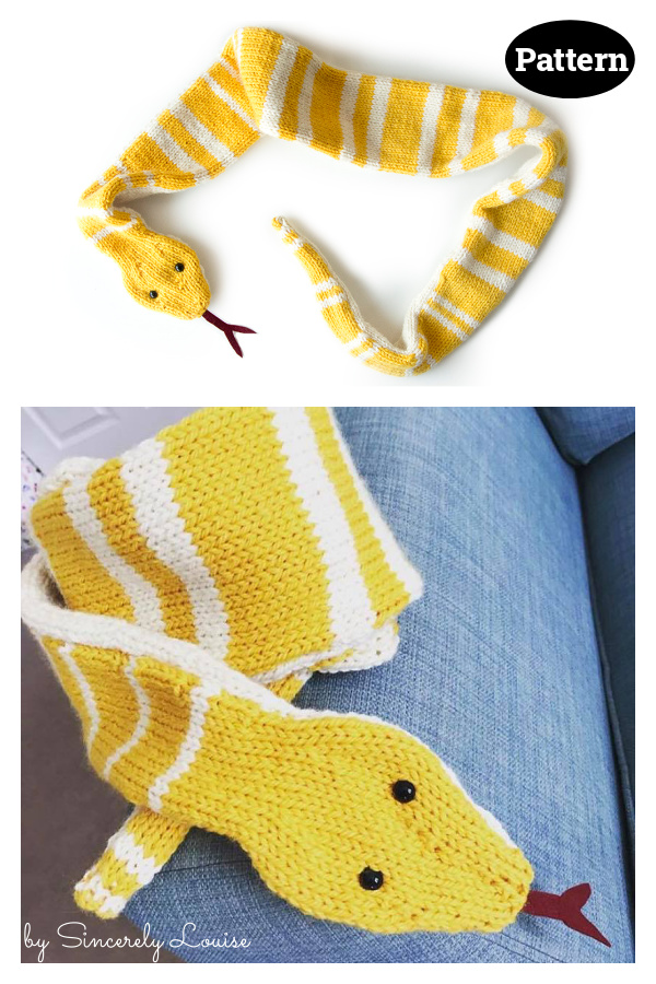 Snake Scarf Knitting Pattern