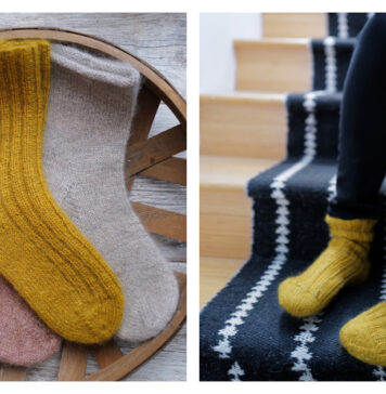 The Indoorsy Socks Free Knitting Pattern