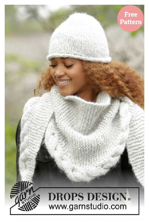 Winter Cozy Shawl Free Knitting Pattern