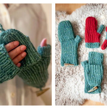 Bayside Mitts Free Knitting Pattern