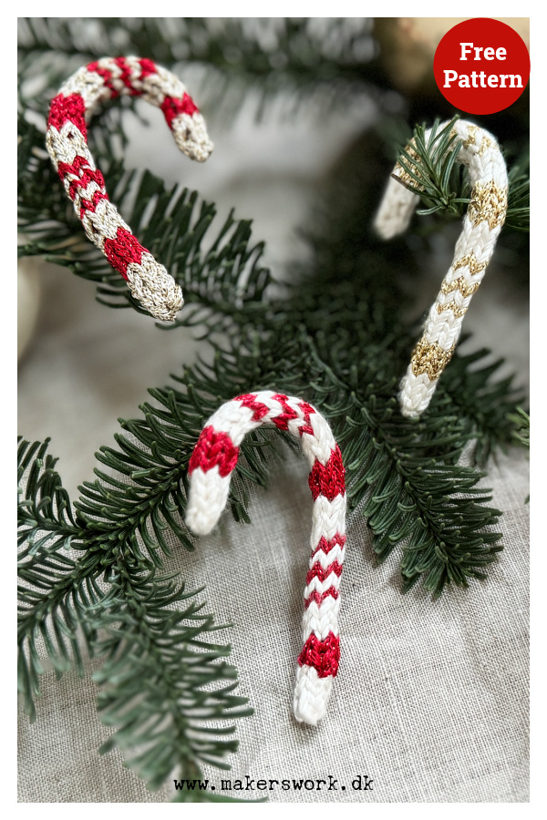 Candy Cane Free Knitting Pattern