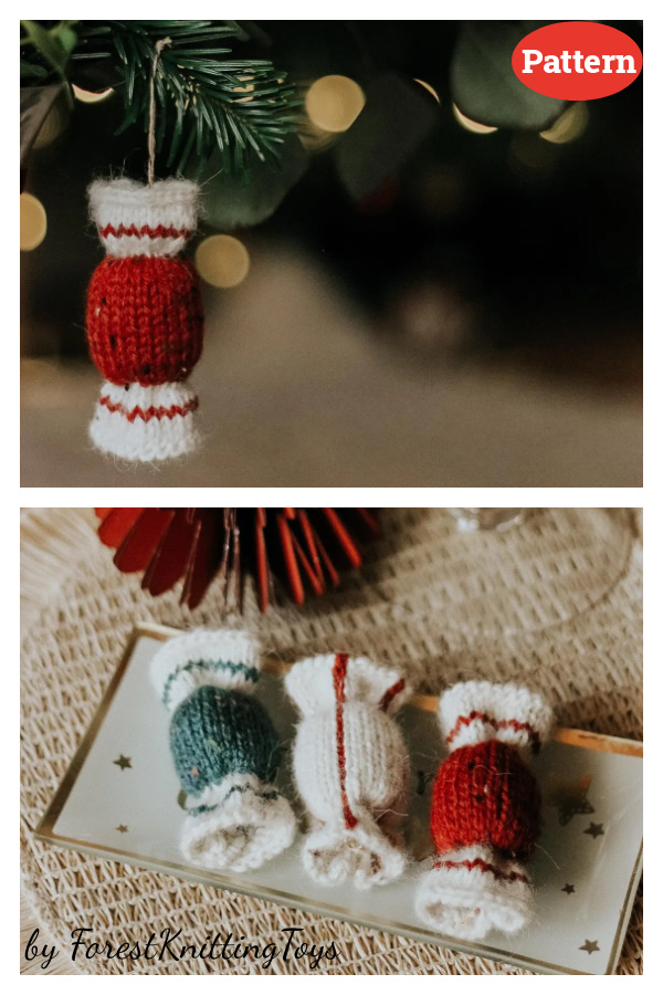 Christmas Toy Candy Knitting Pattern