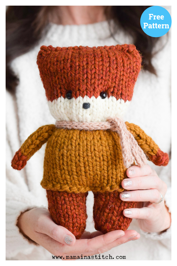 Easy Fox Free Knitting Pattern 