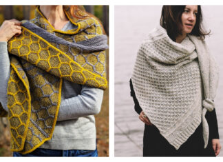 Honeycomb Shawl Knitting Patterns