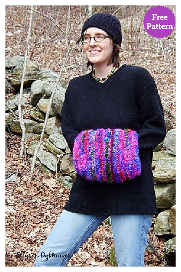 Muff Free Knitting Pattern