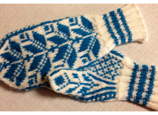 Norwegian Mittens for Mimi Free Knitting Pattern