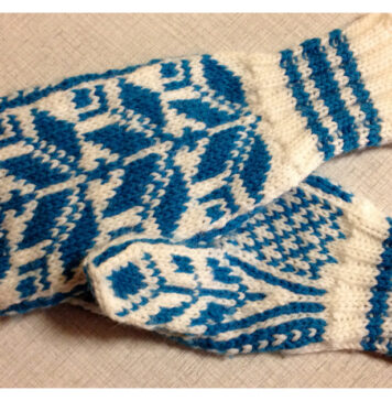 Norwegian Mittens for Mimi Free Knitting Pattern