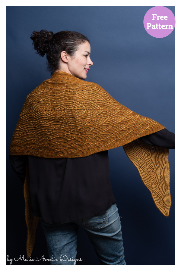 Rauli Shawl Free Knitting Pattern