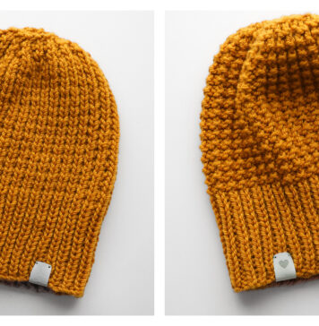 Roxana Reversible Beanie Free Knitting Pattern