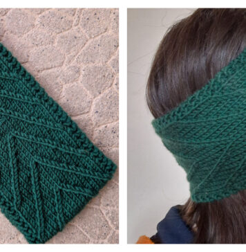 Sapin Headband Free Knitting Pattern and Video Tutorial