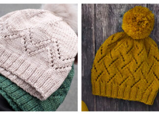 Simple Lace Hat Free Knitting Patterns