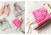 Tiny Pouches Free Knitting Pattern