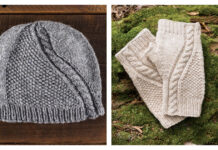 Urban Aran Hat and Mitts Set Free Knitting Pattern