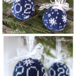 2024 Christmas Bauble Free Knitting Pattern